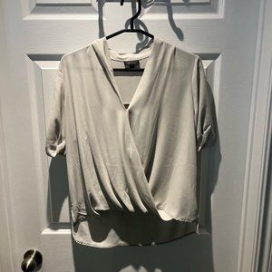Cute Light Grey Blouse